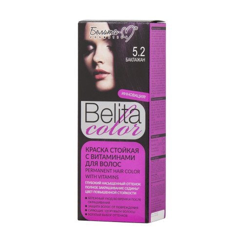 Краска для волос Belita Color Тон 52, баклажан